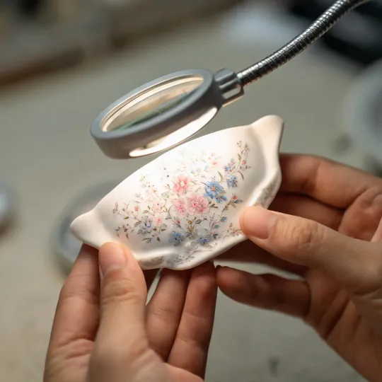 Hand painted collectible detail