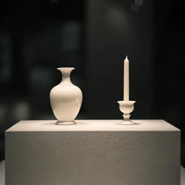 Porcelain vase and candle holder