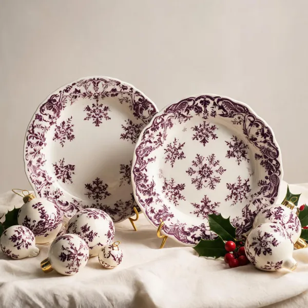 Christmas porcelain ornaments